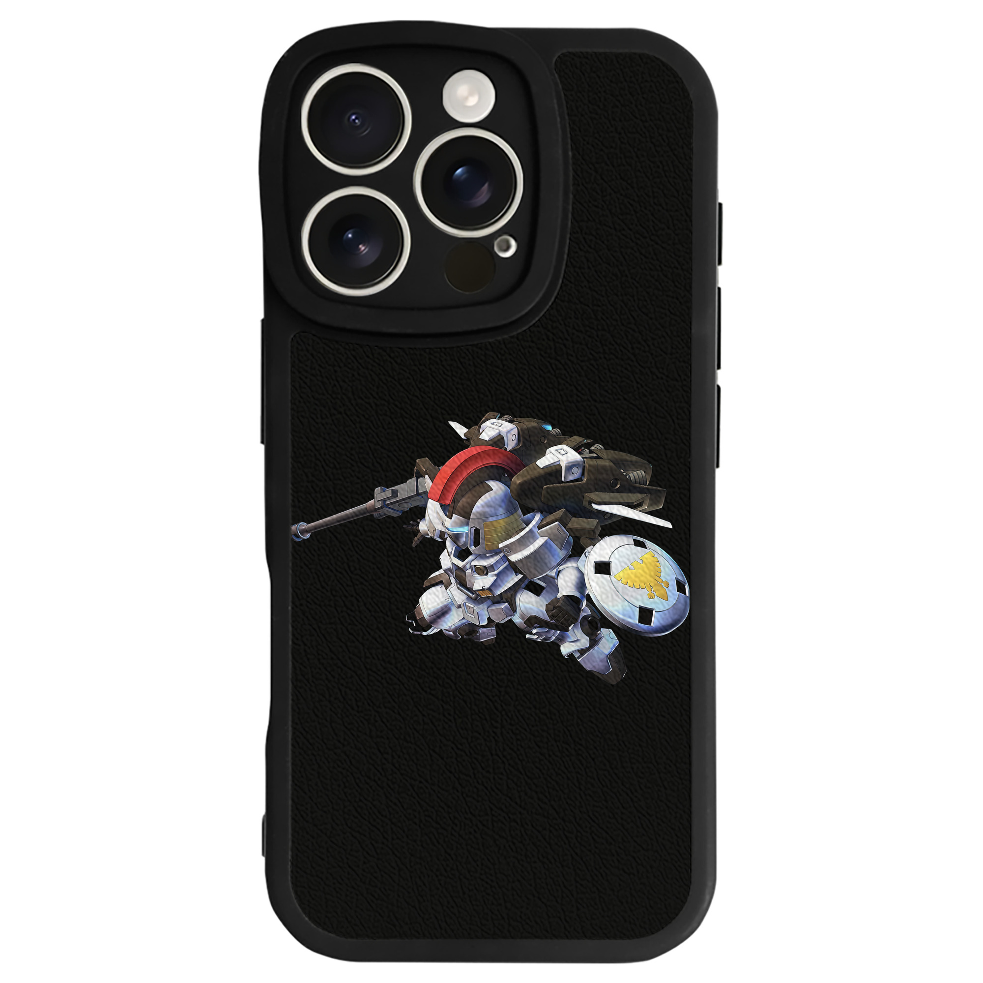 （画像用） 機動戦士ガンダム Mobile Suit Gundam 【iPhone 16シリーズ対応】シリコンスマホケース（レザー調） 材質：シリコン